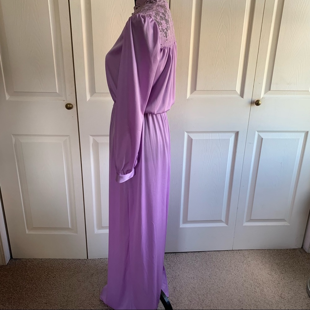 Vintage Purple Dress Size 9/10 - Picture 8 of 11